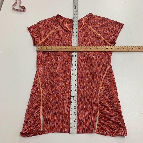 Atheta Pop Space Dye Shirt Womens XS Reflective Strip Short Sleeve Wicking Tee - Picture 8 of 14